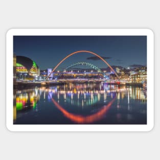 Tyne Bridges Lit Up Sticker